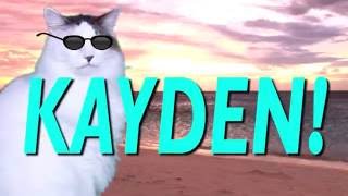 HAPPY BIRTHDAY KAYDEN  EPIC CAT Happy Birthday Song [upl. by Leibarg]