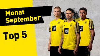 Stunning goals from Haaland Guerreiro and more  BVBTop 5 September [upl. by Beacham600]