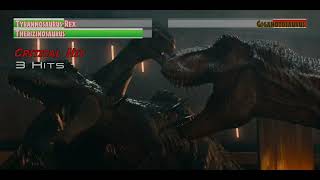 TyrannosaurusRex vs Giganotosauruswith healthbars [upl. by Neala75]