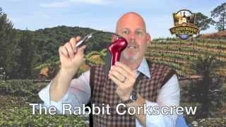 How To Use The Rabbit Corkscrew  The California Wine Club [upl. by Nelleh]