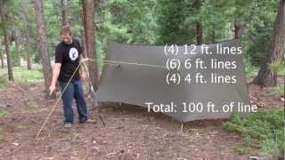 Basic Tarp Setup with the Superfly Tarp  Warbonnet Outdoors [upl. by Grantland839]