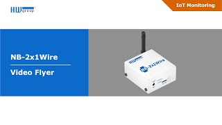 NB2x1Wire  4 sensor values to the portal Narrowband IoT  HWg Video Flyer  HV79 [upl. by Eyatnod]