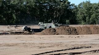 2 Dutch Kodiak Armoured Engineer Vehicles at the Oirschotse Heide The Netherlands 2023 [upl. by Wilscam]