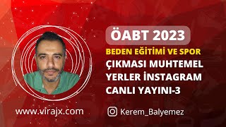 2023 Beden Eğitimi ÖABT Çıkması Muhtemel Yerler  3 [upl. by Rozanna365]