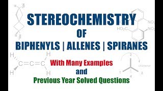 Stereochemistry of Biphenyls Allenes and Spiranes Organic Chemistry [upl. by Oika875]