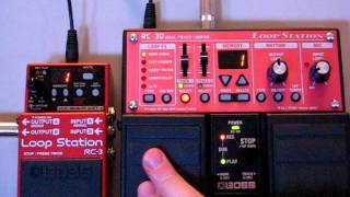 BOSS RC3 amp RC30 Changing the Recording Order [upl. by Yslek]