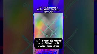 Album Review of 13” Frank Beltrame Italian Stiletto with Bison Horn Grips by Xiu Xiu altpop artpop [upl. by Niawat]