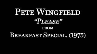 Pete Wingfield  Please [upl. by Annahsal]