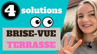 BRISEVUE Terrasse  les 4 meilleures SOLUTIONS [upl. by Llerol]