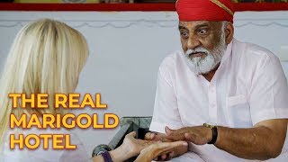 Palm Reading in India  The Real Marigold Hotel [upl. by Joslyn153]