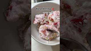 Nieve de fresa versión más saludable recetassaludables nutrióloga [upl. by Gaylord]