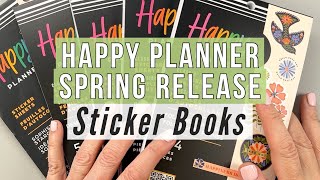 NEW Sticker Books Happy Planner Spring Release 2024 Flip Through  Boardwalk Ice Cream Folk amp More [upl. by Yrmac]