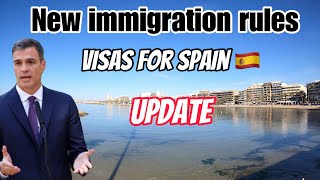 visas for Spain🏖️new immigration rules for Spain 🇪🇸 [upl. by Deryl]