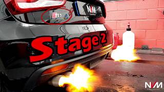 Audi S1 Stage 2 tuned at NV Motorsport with Overrun Flames [upl. by Audwen]