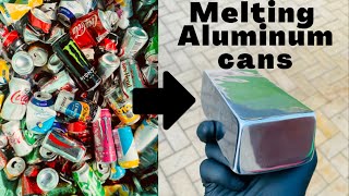 Massive Can Meltdown  Pure Aluminum From Cans  ASMR Metal Melting  Trash To Treasure  BigStackD [upl. by Olpe]