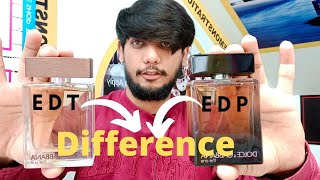 Difference between eau de toilette and eau de parfume  EDT vs EDP Urdu hindi review am fragrance [upl. by Janey879]