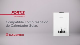 Calorex FORTIS Instantáneo compatible como respaldo de Calentador Solar [upl. by Leatrice]