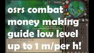 osrs combat money making guide low level  1mill per hour [upl. by Aztinad]