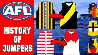 HISTORY OF AFL JUMPERS [upl. by Atel]