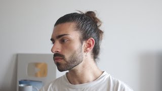 My FAVOURITE Hairstyle For Men  How to do the Man Bun [upl. by Auguste]