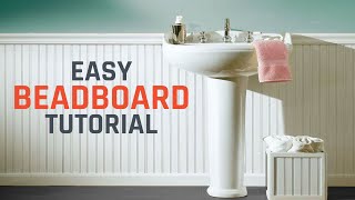 How to Install Beadboard or Wainscoting [upl. by Rotciv]