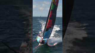 Sailing fast in tough conditions with foiling boats  Part 1 storm ocean adventure sailing [upl. by Africah]