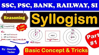 Reasoning  Syllogism  युक्तिवाक्य  Part 1  Syllogism Trick amp Basic ConceptReasoning Lecture 23 [upl. by Analart128]