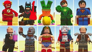 All DC Characters Idle Animations in LEGO Movie 2 Videogame [upl. by Manvell249]