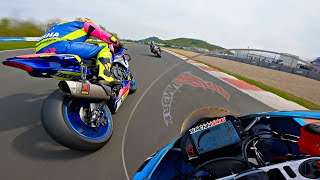 Screaming Kawasaki Ninja ZX10R on WSBK Track Most [upl. by Cathee]