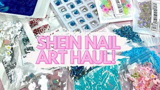 SHEIN NAIL ART HAUL NAIL CHARMS STICKERS ACCESSORIES AND PRESS ON NAIL STANDS NAIL TECHS [upl. by Michael]