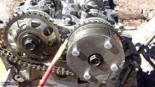 How to assemble engine VVTi Toyota Part 30 Timing chain setup and installation [upl. by Eico930]