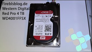 Fireblsblog Western Digital Red Pro 4TB WD4001FFSX 2 Muster NAS Pro HDD CMR Festplatte [upl. by Sucramd]