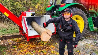 ✅ FREE 14m³ of FIREWOOD per hour with HighPowered Wood Chipper [upl. by Anelhtac211]