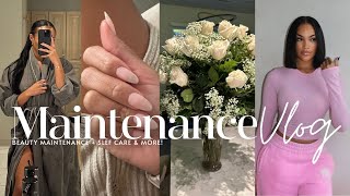 BEAUTY MAINTENANCE VLOG  SELF CARE  MASSAGE  FACIAL  HAIR  NAILS amp MORE ALLYIAHSFACE VLOGS [upl. by Peltz]