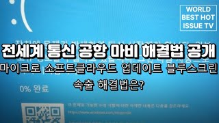 블루스크린 it대란 해결방법 대공개 블루스크린 해결 및 클라우드 업데이트 에러 해결법 공개 [upl. by Llevert]