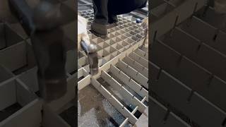 Building a Steel Mesh Fence Welding and Joining Square Wire Panels [upl. by Dolhenty]