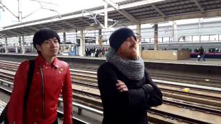 Bullet train passing through Koriyama station  jump to 058 [upl. by Odravde272]