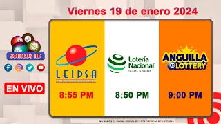 Lotería Nacional LEIDSA y Anguilla Lottery en Vivo 📺│Viernes 19 de enero 2024  855 PM [upl. by Labotsirhc392]