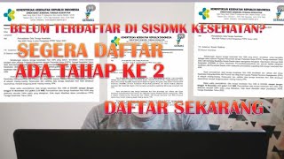 BELUM TERDAFTAR DI SISDMK KEMENKES BEGINI CARA DAFTARNYA [upl. by Aneg]