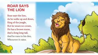 Roar Say The Lion Nursery Rhymes amp Songs for Children IAnimated I Firefly Rhymes© By Firefly Books [upl. by Imaj]