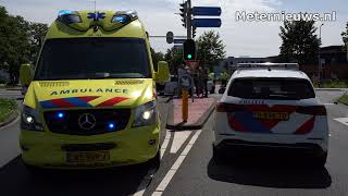 Twee licht gewonden na flinke aanrijding Hoogeveen [upl. by Damali]