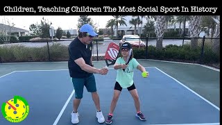 Children Teaching Children The Most Social Sport In History  Pickleball Minute [upl. by Nymrak406]