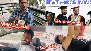 VLOG WAR  SHOOT PE AAMRAS KA SURPRISE 🥭  ABBAS KA CONVOCATION  hyderabaddiaries shootday [upl. by Alliuqaj]