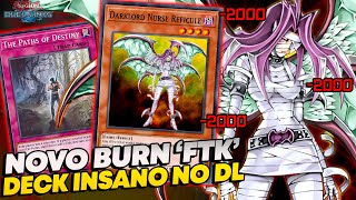 NOVO DECK BURN FTK NO DUEL LINKS DARKLORD NURSE REFICULE [upl. by Amikay]