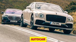 2021 MercedesBenz SClass vs Bentley Flying Spur review  The worlds best luxury saloon  Autocar [upl. by Boyer]