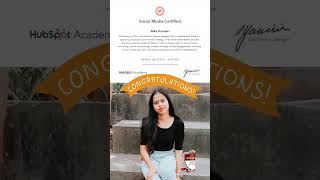 HubSpot Social Media Certification by DMTI SOFTPRO Students  December 2022 digitalmarketingcourse [upl. by Erdnaxela369]