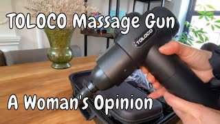 Toloco Massage Gun A Womans Perspective  Honest Review [upl. by Bergren]