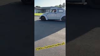 dft turbo efi on E85 ragtop testing traction of the Mickey Thompson 2356015 fueltech turbo vw [upl. by Latin480]