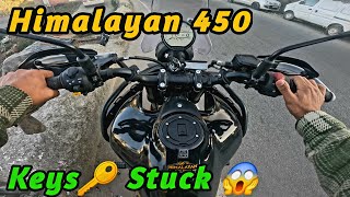 Himalayan 450 Keys Stuckquot 😱  New Bike ki Pooja bhi Karwa li 🧿 [upl. by Goodson]