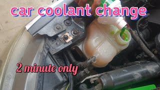 how to change coolant for home in two minutes  How to Change the Coolant in Your Car [upl. by Atiuqehc]